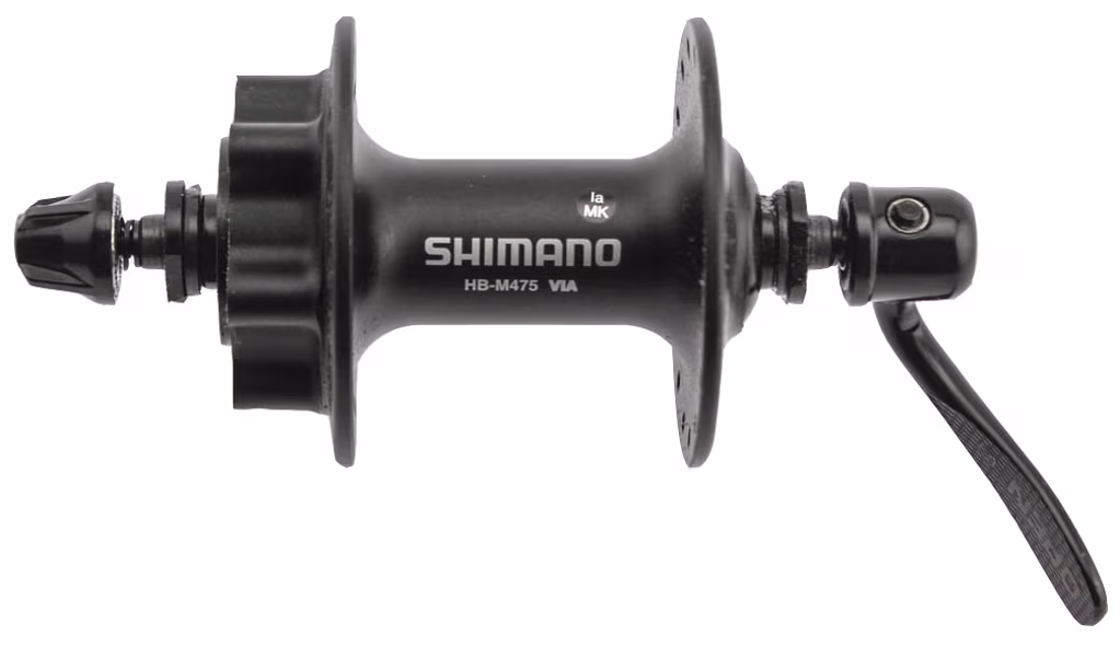 Butuc fata SHIMANO HB-M475-L, 32H, 133 mm